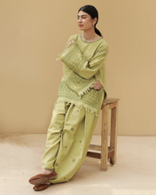 AVOCADO GREEN | 3-Pc Stitched Khaddar Outfit