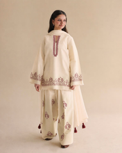 IVORY ROSE | 3-Pc Stitched Embroidered Outfit