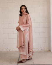 Dusty Pink | 3-PC Stitched Embroidered Outfit