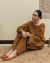 BURNT CARAMEL | 2-Pc Stitched Embroidered Outfit