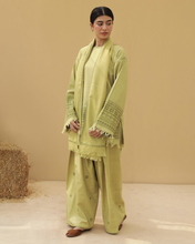 AVOCADO GREEN | 3-Pc Stitched Khaddar Outfit