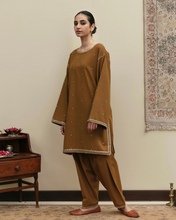 BURNT CARAMEL | 2-Pc Stitched Embroidered Outfit
