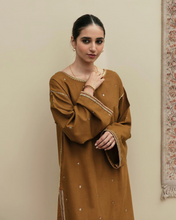 BURNT CARAMEL | 2-Pc Stitched Embroidered Outfit