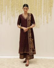 MAROON | 3-Pc Stitched Embroidered Outfit