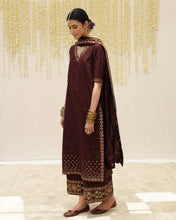 MAROON | 3-Pc Stitched Embroidered Outfit