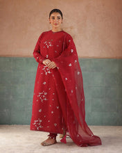 PURE RED | 3-pc Stitched Embroidered Outfit