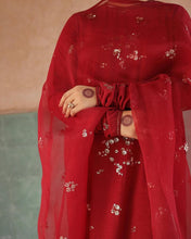 PURE RED | 3-pc Stitched Embroidered Outfit