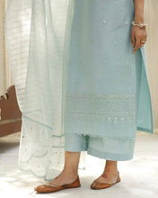 POWDER BLUE | 3-Pc Stitched Embroidered Outfit