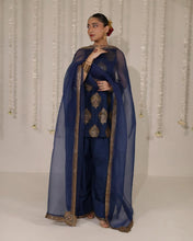 COBALT BLUE | 3-Pc Stitched Embroidered Outfit