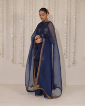 COBALT BLUE | 3-Pc Stitched Embroidered Outfit
