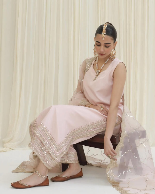 PETAL PINK | 3-pc Stitched Embroidered Outfit