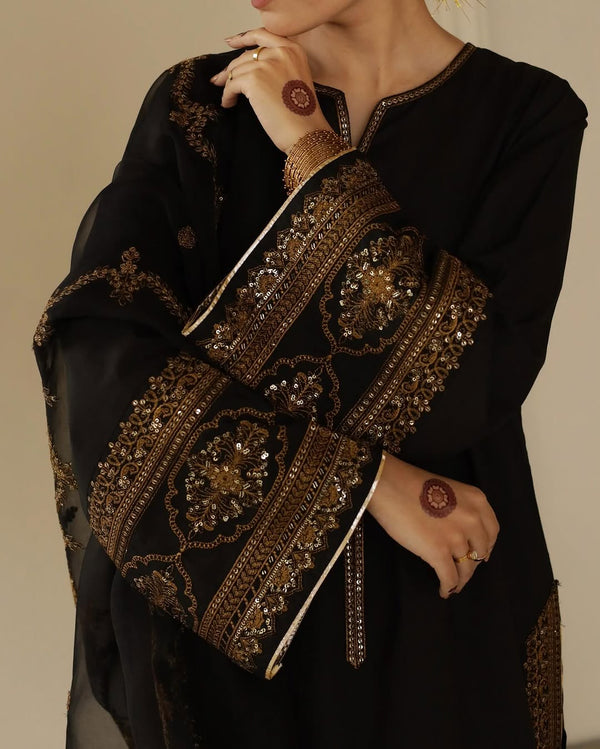 BRONZE MUSE | 3-pc Stitched Embroidered Our