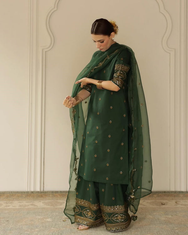 JADE | 3-pc Stitched Embroidered Outfit