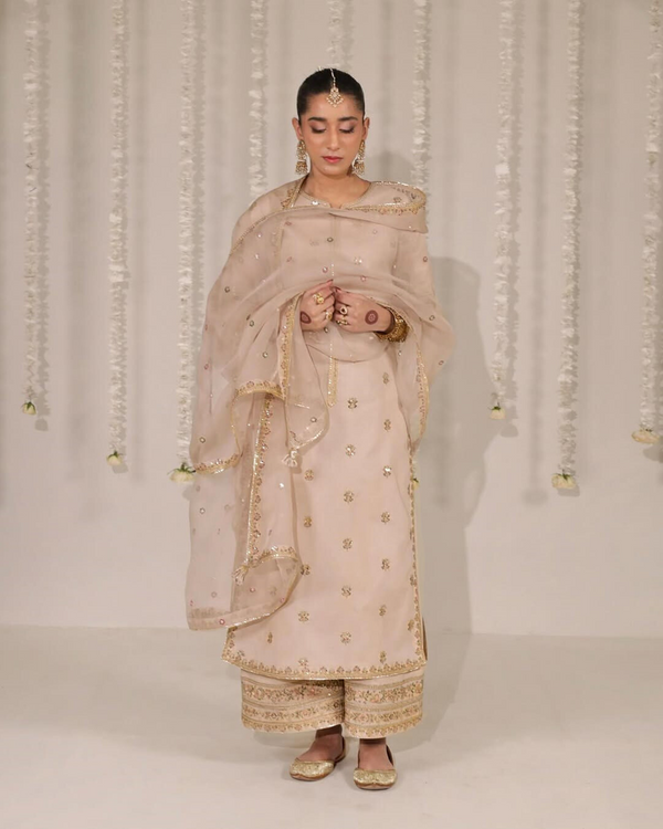 ROSÉ BLUSH | 3-PC Stitched Embroidered Outfit