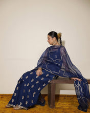 BAHAR BOOTI | 3-Pc Stitched Silk Outfit