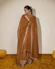 AMBER |3-Pc Stitched Embroiered Silk Outfit