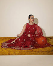 MUSHK | 3-Pc Stitched Embroidered Silk Outfit