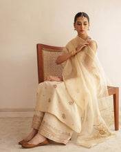 BEIGE MULTITHREAD | 3-Pc Stitched Embroidered Outfit