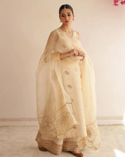 BEIGE MULTITHREAD | 3-Pc Stitched Embroidered Outfit