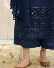 NAVY BLUE | 3-Pc Stitched Embroidered Outfit