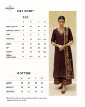 MAROON | 3-Pc Stitched Embroidered Outfit