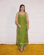 AFSANA | 3-Pc Stitched Silk Outfit