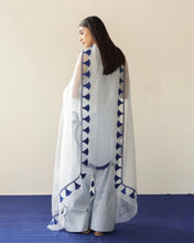 SCALLOPED SKY |  3-Pc Stitched Embroidered Outfit