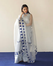 SCALLOPED SKY |  3-Pc Stitched Embroidered Outfit