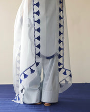 SCALLOPED SKY |  3-Pc Stitched Embroidered Outfit