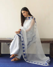 SCALLOPED SKY |  3-Pc Stitched Embroidered Outfit
