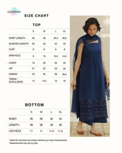 NAVY BLUE | 3-Pc Stitched Embroidered Outfit