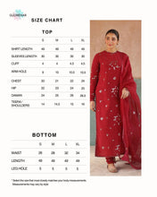 PURE RED | 3-pc Stitched Embroidered Outfit