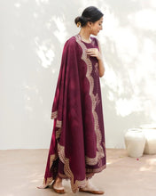 PLUM | 3-Pc Stitched Embroidered Outfit