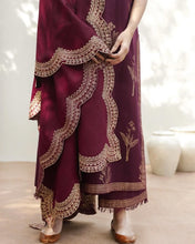 PLUM | 3-Pc Stitched Embroidered Outfit