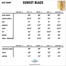Sunset Blaze | 3-pc stitched Embroidered outfit