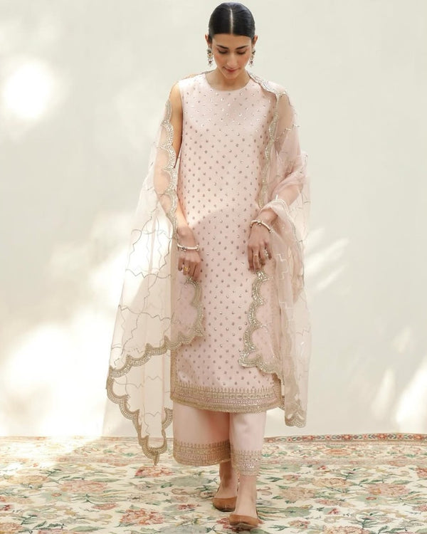 GLIMMER VEIL | 3-pc Stitched Embroidered Outfit