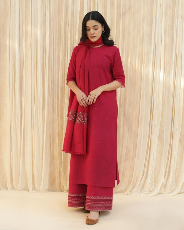 ROSETTA | 3-Pc Stitched Embroidered Outfit