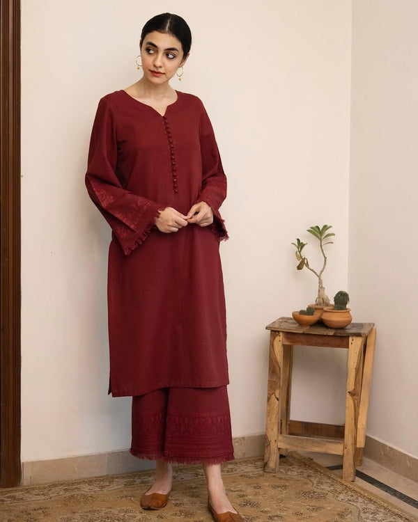 GULNAR | 2-PC Stitched Embroidered Outfit