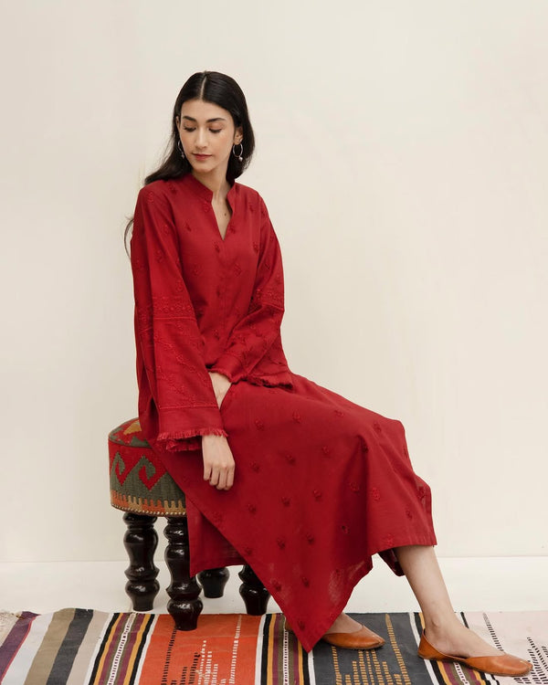 SCARLET | 2-pc Stitched Embroidered Outft