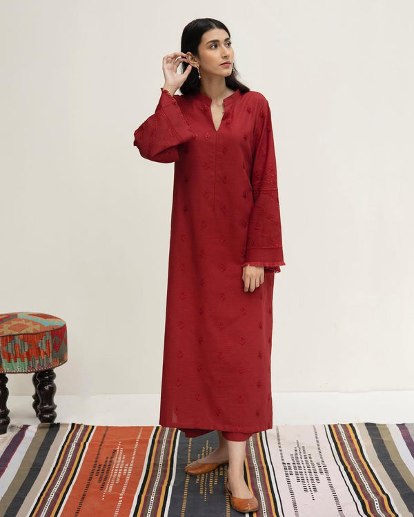 SCARLET | 2-pc Stitched Embroidered Outft
