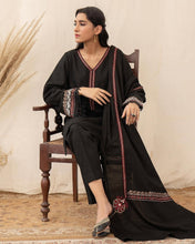 ROYAL BLACK | 3-Pc Stitched Embroidered Outfit