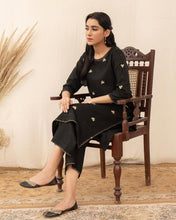 BLACK BLOOM |  2-Pc Stitched Embroidered Outfit