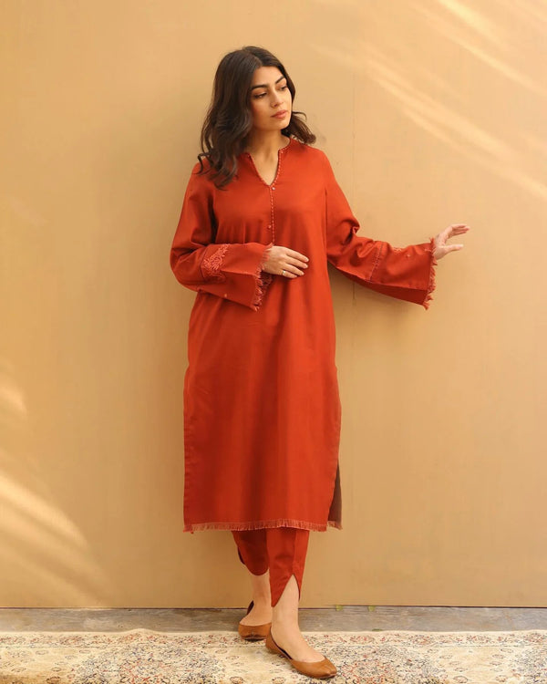 CORAL | 3-pc stitched outfit