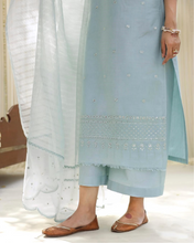 POWDER BLUE | 3-Pc Stitched Embroidered Outfit